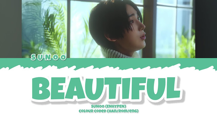 Sunoo (ENHYPEN) 'Beautiful' Cover | Colour Coded (HAN/ROM/ENG) Original Song By (CRUSH)