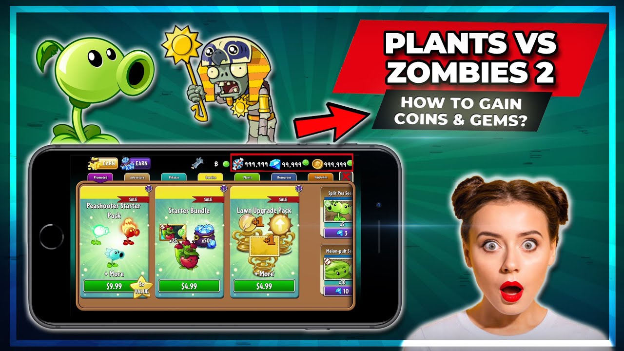 I Have A Hack For Plants Vs Zombies 2 How To Get Unlimited Gems