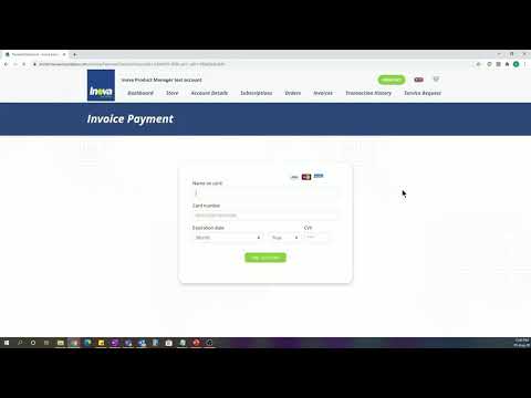 Paying with credit card in our Customer Portal