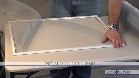 How-to Install Pull Tabs in your Screen Frame