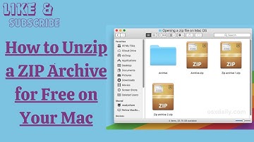 How to Unzip a ZIP Archive for Free on Your Mac