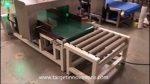 PLC - Metal Detector for spices / flour / rice bag.