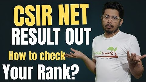 CSIR NET Life science June 2025 result is out | June 2025 official cut off How to check your rank?