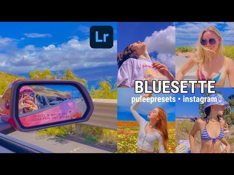 Blusette Lightroom Preset -  Blue Vibes Lightroom Mobile Free DNG - HD Blue Filter