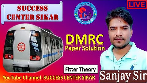FITTER #DMRC Paper Solution [Class-01] By : Sanjay Sir