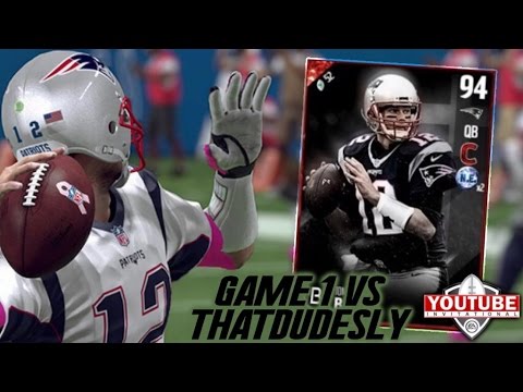 NAILBITING OVERTIME GAME VS THATDUDESLY! YOUTUBER INVITATIONAL GAME 1! | MADDEN 17 ULTIMATE TEAM