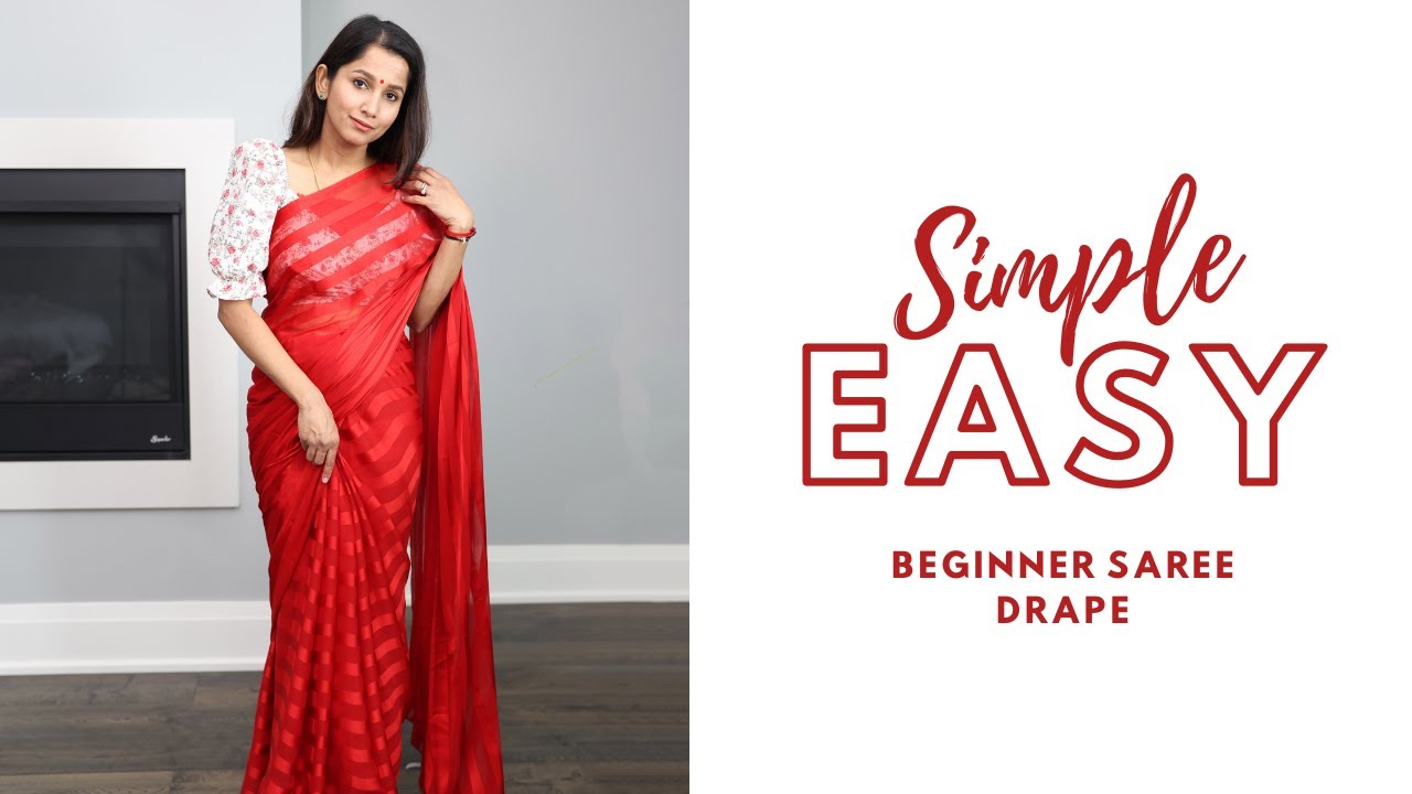 Nivi Drape | How To Wear Saree For Beginners | Easy Saree Draping ...