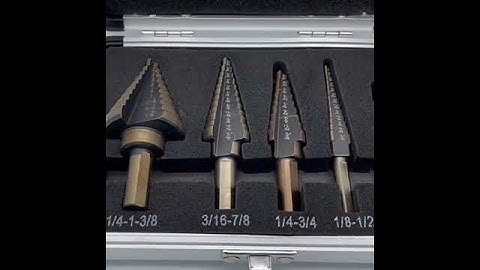 HSS 4241 Cobalt Multiple Hole 50 Sizes Step Drill Bit Set Tools  Metal Drilling Tool  Metal Wood