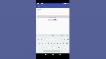 BMI app video. Lab 1