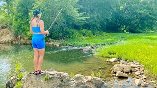 2 HOURS Fishing REMOTE Mountain Rivers!!! — (BIG FISH and AMAZING VIEWS!)