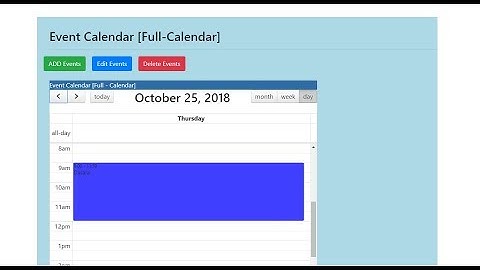 CRUD-Event Calender: Add Event by TIME in Laravel (Full-Calender) - Step 3a/5