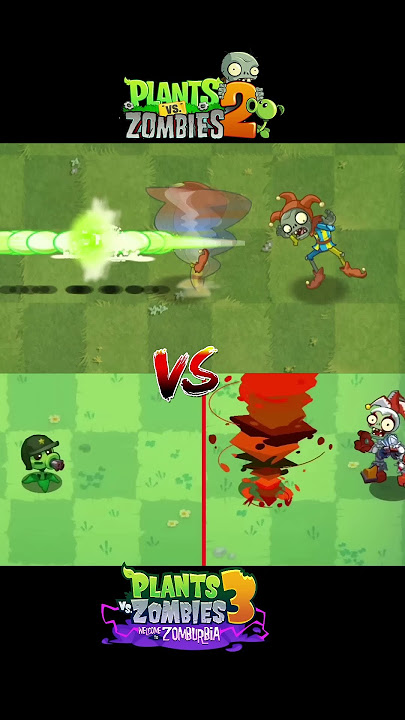 PVZ 2 VS PVZ 3 Mega Gatling Pea Power up VS Jester Zombie | Plants vs Zombies 2 #pvz2 #pvz2gameplay