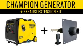 First Use & Review of the Champion 4500W Inverter Generator (200987) + ZombieBox Exhaust Hose Kit by MI Off-Grid Adventures 445 views 2 weeks ago 6 minutes, 42 seconds