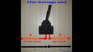 2 pole toggle switch and t-tap