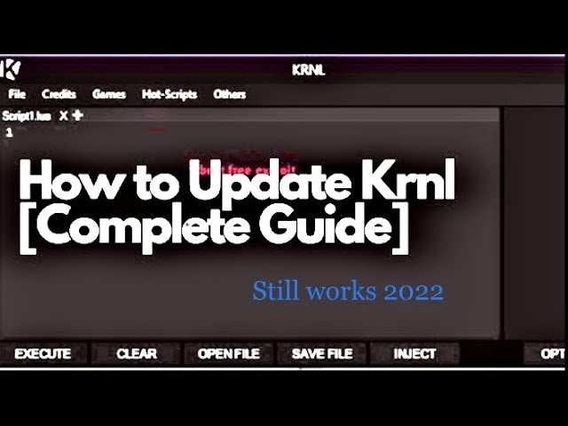 How to download KRNL from WeAreDevs 