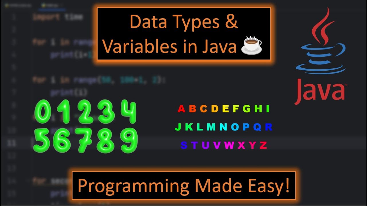 Data Types & Variables in Java (For Beginners)☕ - YouTube