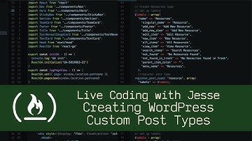 Creating WordPress Custom Post Types - Live Coding With Jesse
