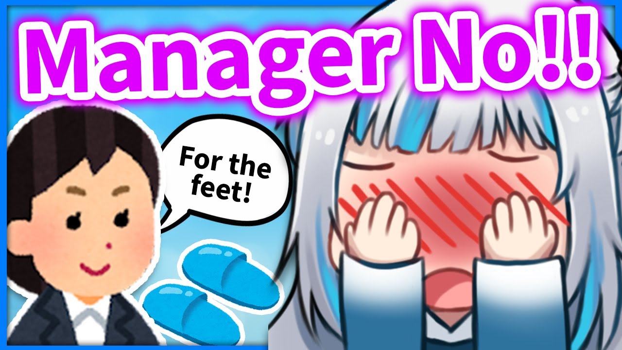 Even Gura's Manager is Interested in FEET Theme Merchandise 【Gawr Gura / HololiveEN】