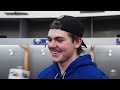 "Yeah Not Bad, Eh?" | Zach Benson On Rasmus Dahlin's Goal, Buffalo Sabres Win Over Islanders