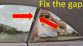 Fix Mustang Convertible Rear Window Gap on Holiday. Mustang Convertible Sticking Rear Windows.