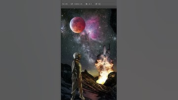 Outer Space  Manipulation  in Photoshop  Sci-Fi Speed Art  #photoshop #graphicdesigne #productdesign