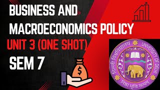 BUSINESS AND MACROECONOMICS POLICY | UNIT 3 | ONE SHOT | DU/SOL/REGUALR/NCWEB | SEM 7