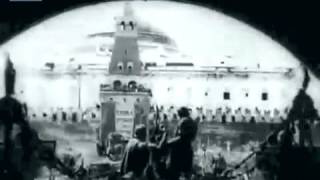 Москва,1 мая, 1924, парад войск и первых пионеров СССР, Красная площадь, кинохроника