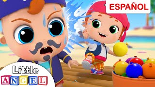 Batalla de Globos de Agua | Bebé Juan en Español | Little Angel Español