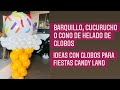 IDEAS CON GLOBOS BARQUILLO DE HELADO PARA DECORAR FIESTAS/COMO HACER UN CONO DE HELADO CON GLOBOS