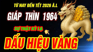 Dấu hiệu VÀNG HỐT TIỀN TỶ Tuổi GIÁP THÌN 1964 TRỜI ĐANG ĐỘ CỰC GIÀU đúng từ nay đến tết 2026 ÂL
