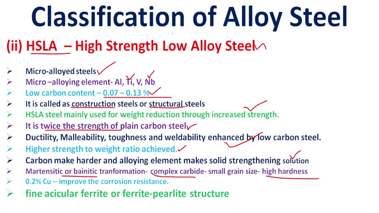 Alloy steel | Classification of alloy steel | non ferrous | engineering metallurgy | emm | material