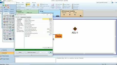 Aspen Hysys Dillution