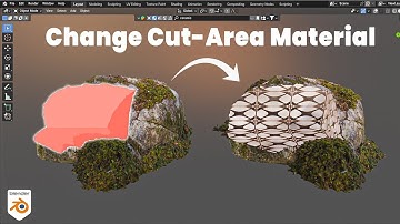 How to apply different material on boolean cuts - blender