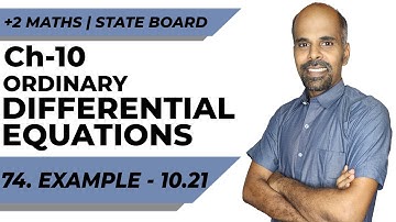 Class 12 | example 10.21 | Ordinary Differential Equations | Class 12 | State Board | ram maths