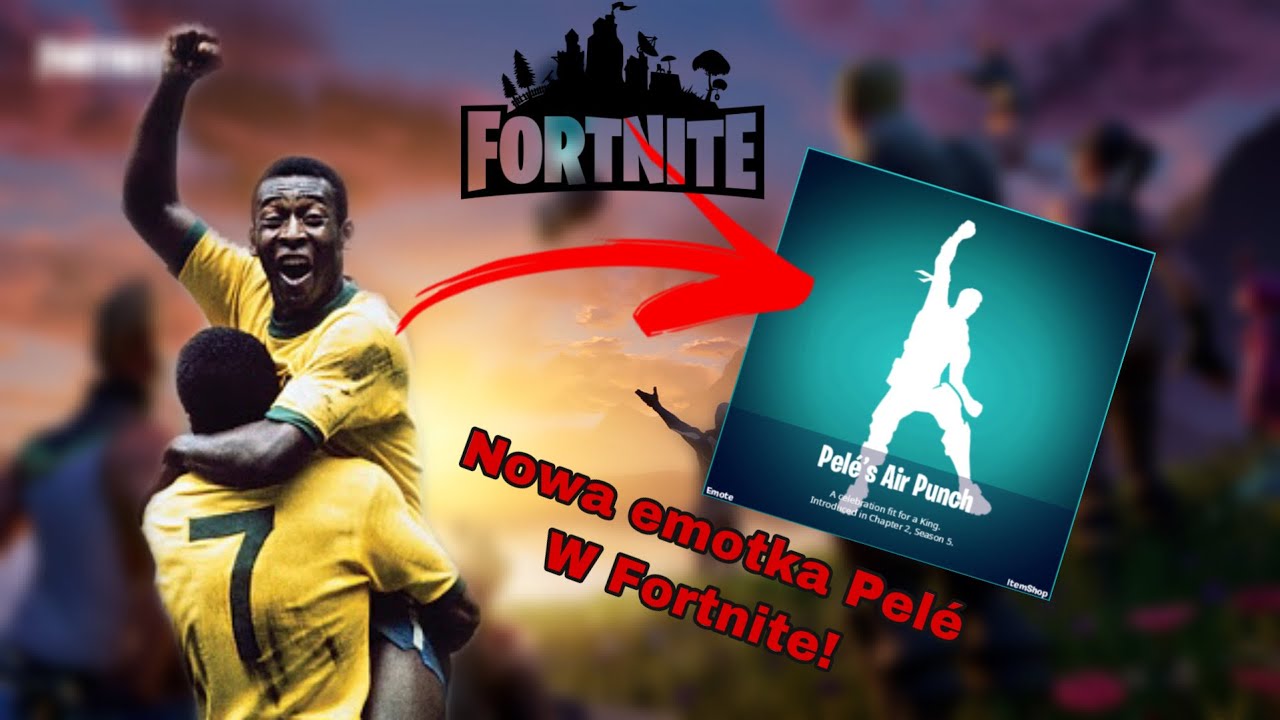 Nowa emotka Pelé w Fortnite! Przedwczesny pokaz nowej emotki Pelés Air Punch. SUBUJ kanał  