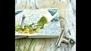 Junk journal #SMALLS Collaging and drawing
