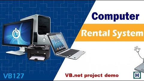 Computer Rental System | VB net CSharp Java Android Python Project Idea and Project Demo VB127