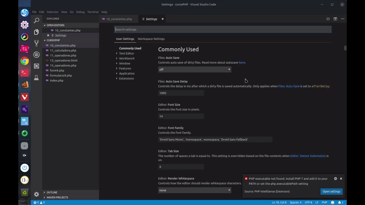Configurar extensión Intellisense para PHP en VSCode en Linux y windows ...