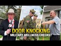Ding dong Canadian soldiers going door to door but why