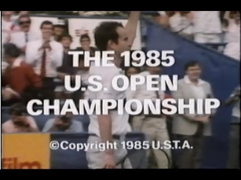 1985 US Open Ivan Lendl John McEnroe Hana Mandliko...