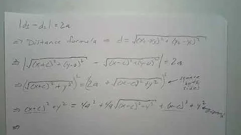 Conic Sections hyperbola  (part 1 of 2)