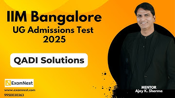 IIMB - UGAT 2026 | QADI | Solution | Answers | Examnest | Best Coaching