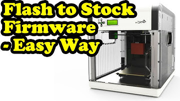 Down Flash Firmware, Flash Back To Stock Firmware - Davinci 1.0 3d Printer