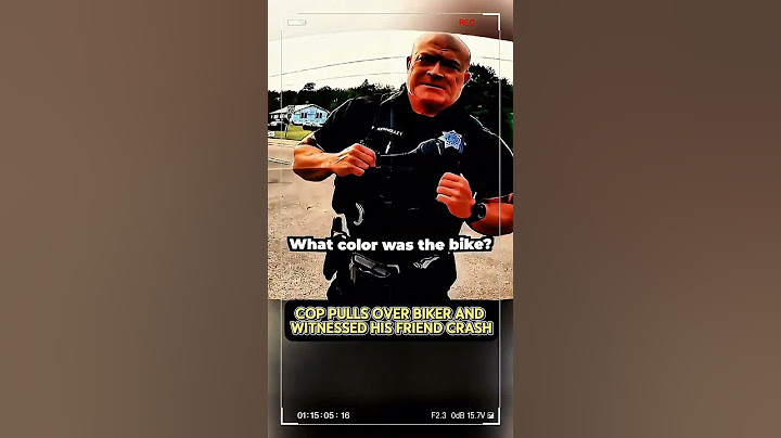 Cop Pulls Over Biker and Witnessed His Friend Crash 1