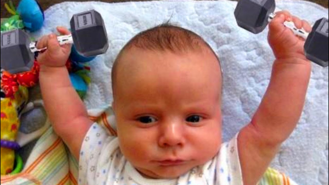 Image of funny baby doing Image of funny baby doing