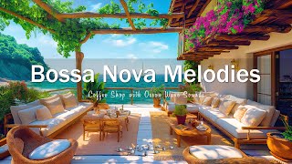 Seaside Jazz Escape - Tranquil Bossa Nova Melodies at the Coffee Shop with Ocean Wave Sounds 🌊🎶
