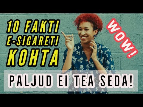 Video: Kui Palju Nikotiini On Sigaretis, Sigaris Ja E-sigaretis?