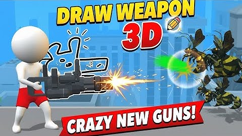 Draw Weapon 3D - LVL 1-15 Gameplay Walkthrough 