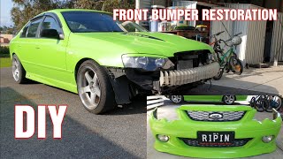 Front Bumper RESTORATION PAINT Ford Falcon BA XR8 Build