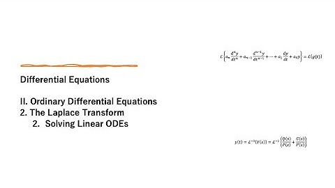 II.2.2. Solving Linear ODEs